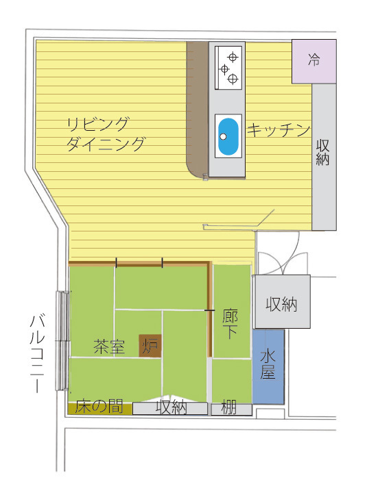 調布市のマンションリフォーム事例 茶室設計